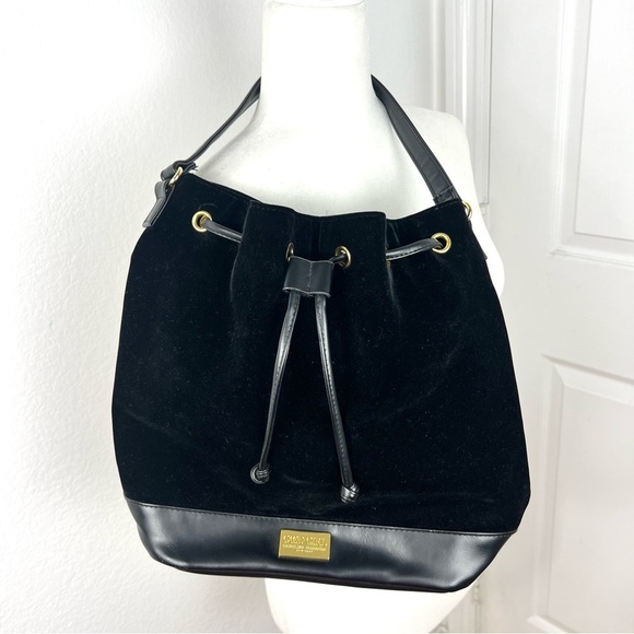 Carolina Herrera Handbags - Carolina Herrera Good Girl Black Velvet Drawstring Bag